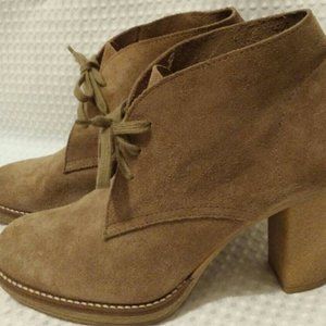 J.crew lace up ankle boots platform